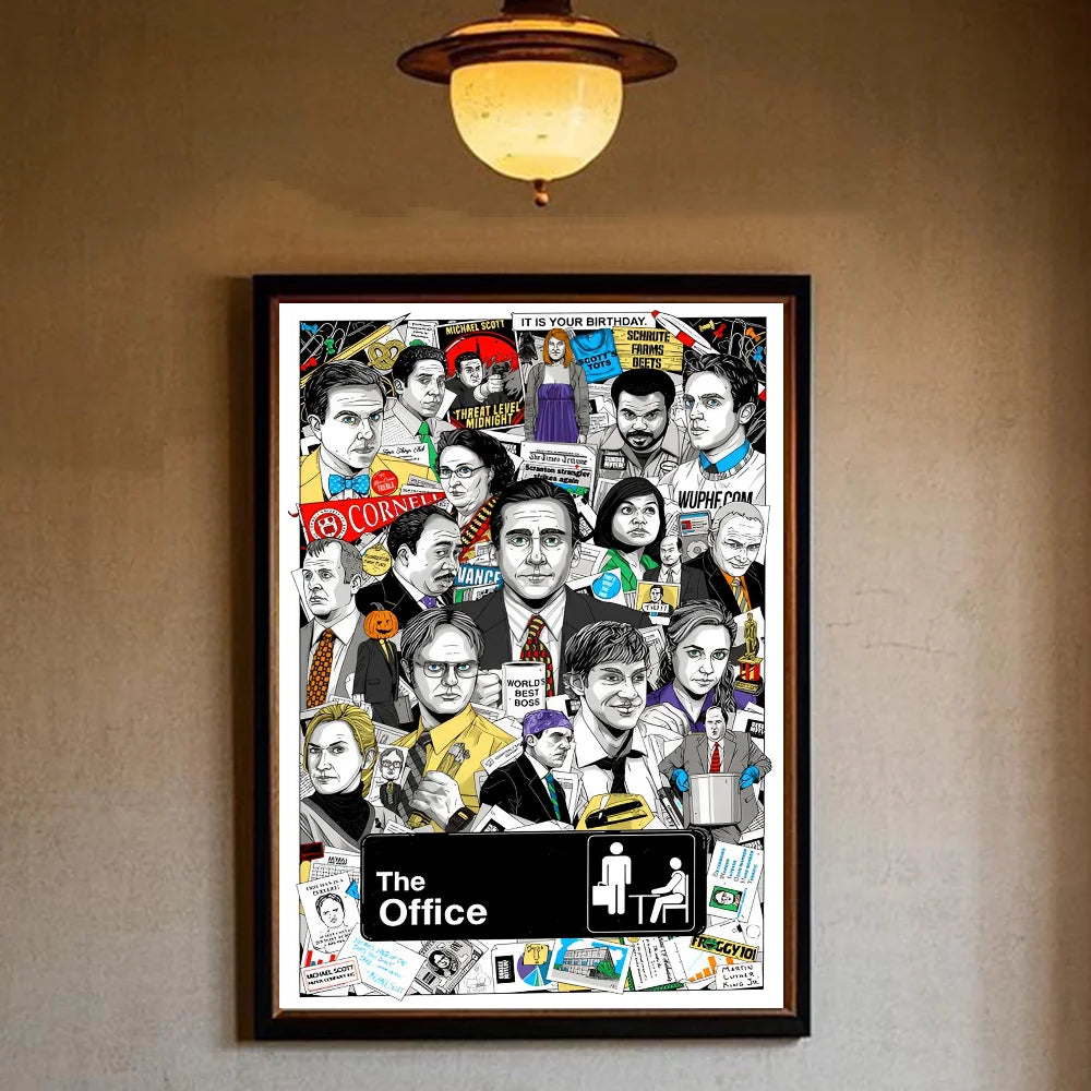The O-Office TV series Poster HD art sticky wall waterproof home living room bedroom bar aesthetic decoration Peaceful Pleasures Health and Wellness z12 15X20cmNoframe