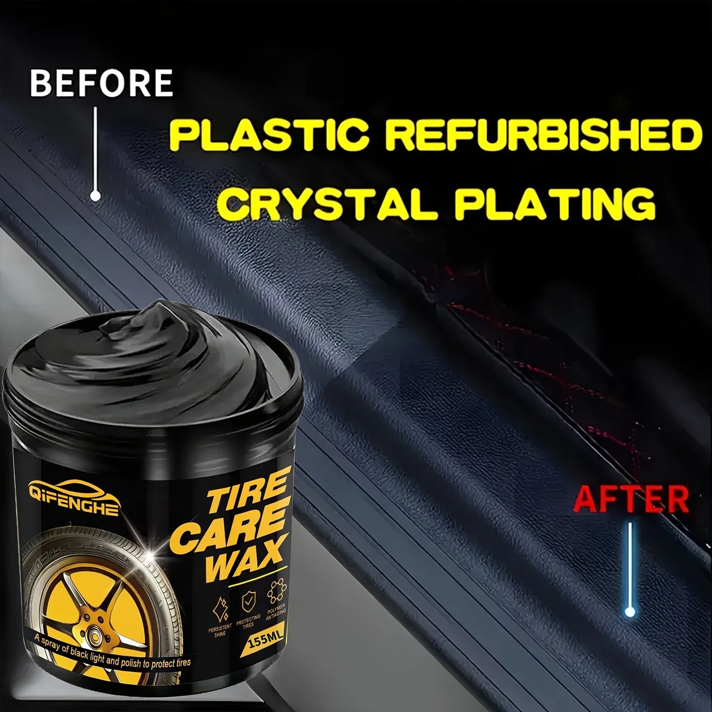 Tire Shine Spray & Dressing – High Gloss UV Protection Polish
