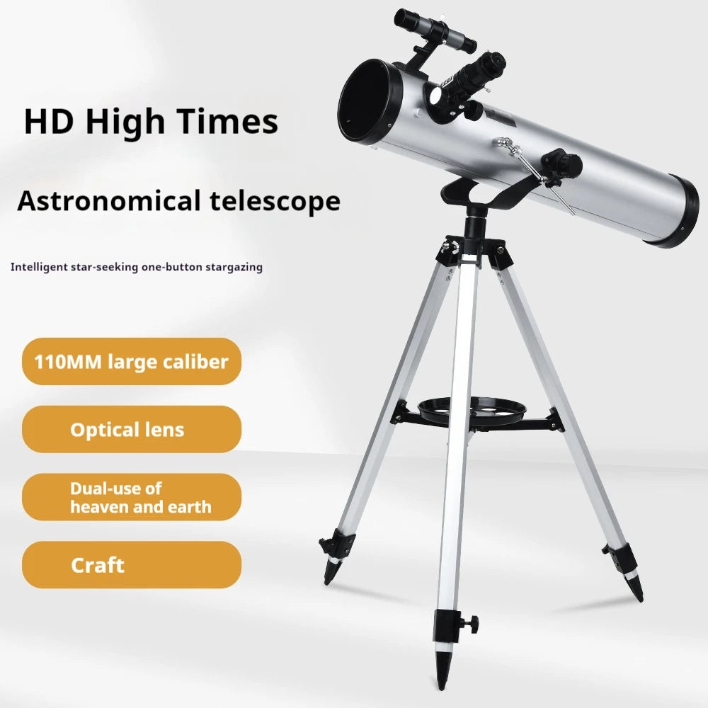 525X Telescope,telescopes for Adults, 114Mm Space Astronomical Refractor Telescope Kids, Astronomy Bird Watching Monocular Peaceful Pleasures Health and Wellness