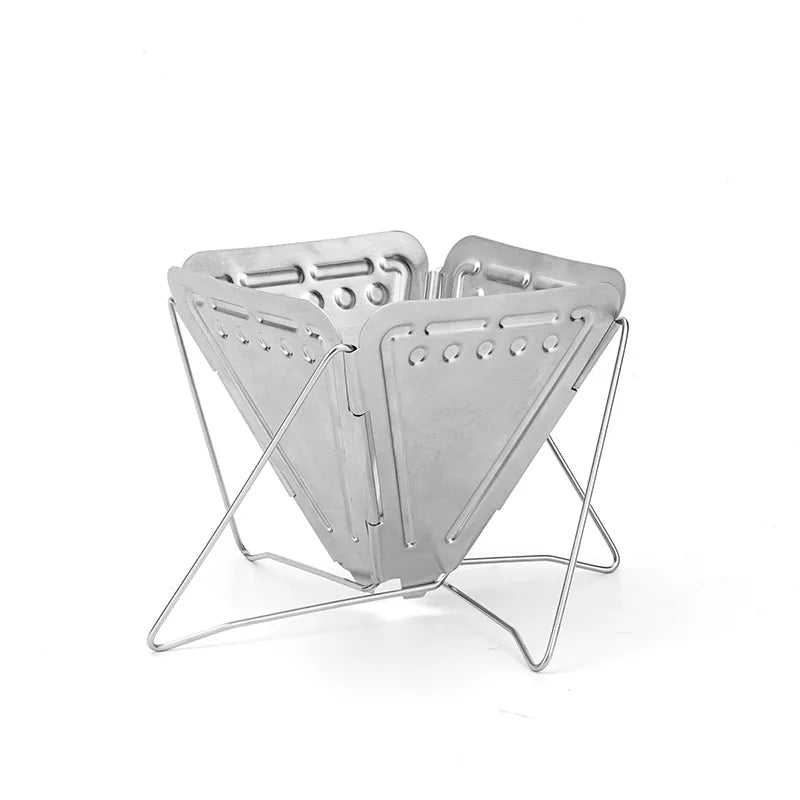 Pour Over Coffee Dripper, Folding Stainless Steel Coffee Drip Rack, Portable Pour Over for Office Home Travel Picnic Camping Peaceful Pleasures Health and Wellness 1