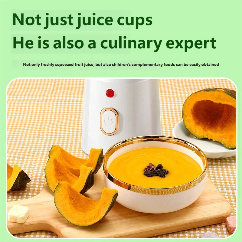 HOMEFISH Portable Wireless Blender – 10-Blade USB-C Juicer