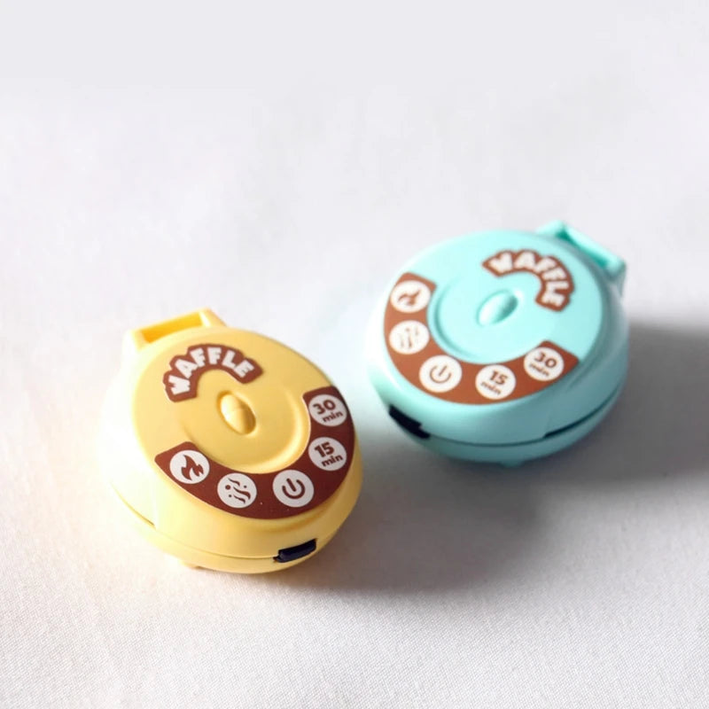 Dollhouse Miniature Waffle Maker Toy – Pretend Kitchen Play