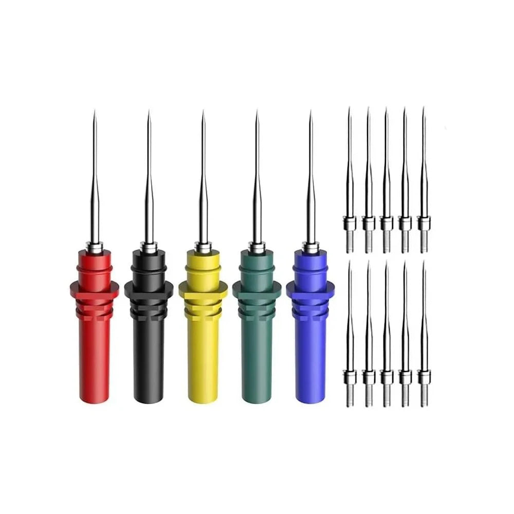 15pcs Automotive Diagnostic Test Probe Puncture Needles Oscilloscope Probe Pins Set Repair Tool Accessories HT307 Peaceful Pleasures Health and Wellness 1 set