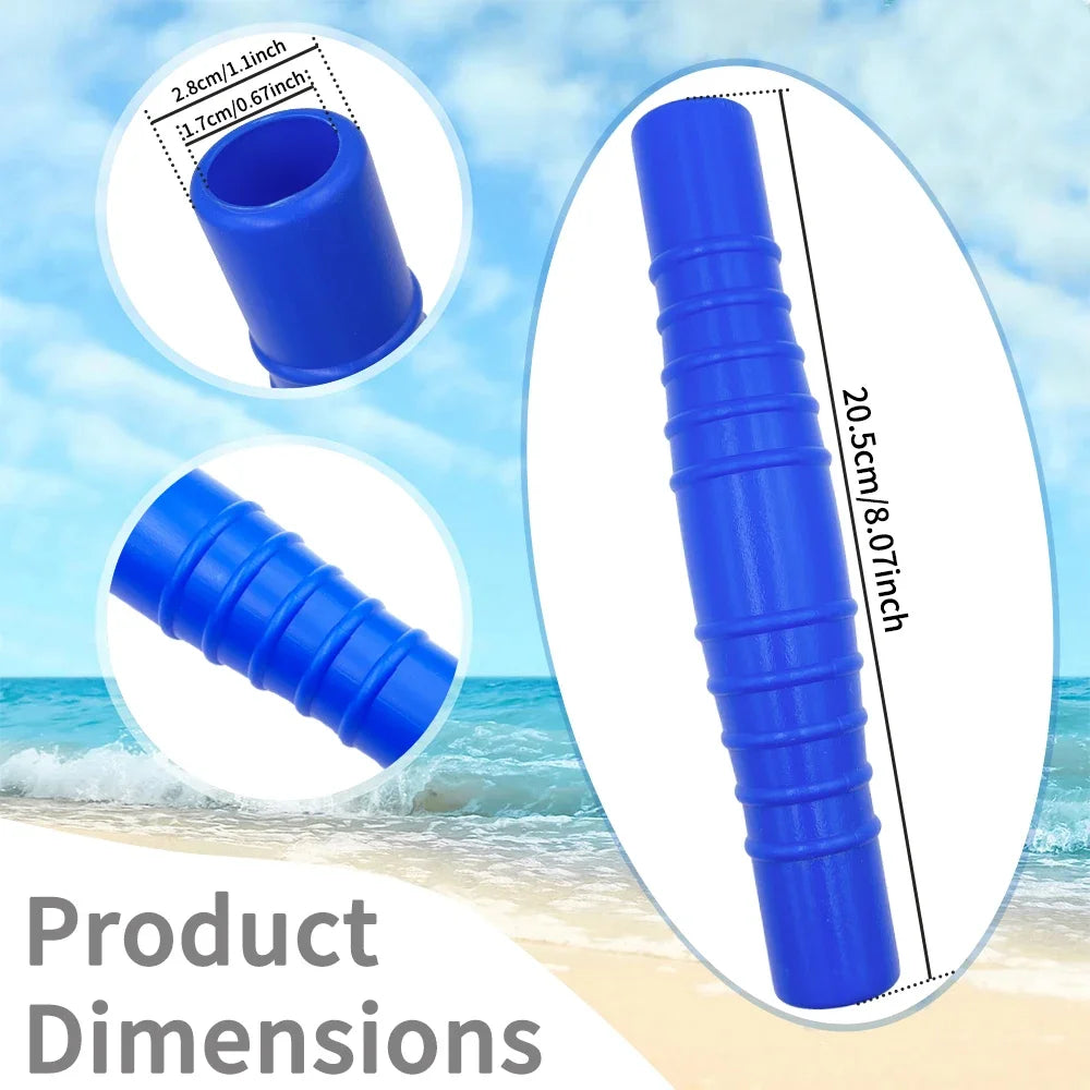 2Pcs Swimming Pool Vacuums Cleaning Accessories PVC Pool Hose Coupling For 1-1/4" And 1-1/2" Filter Connection Hoses Peaceful Pleasures Health and Wellness