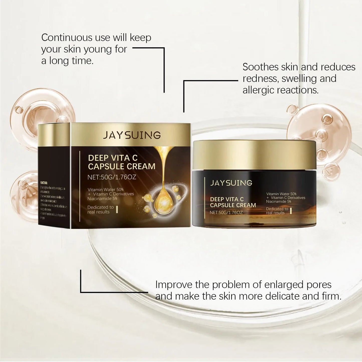Vitamin C Face Cream – Brighten, Hydrate & Reduce Fine Lines