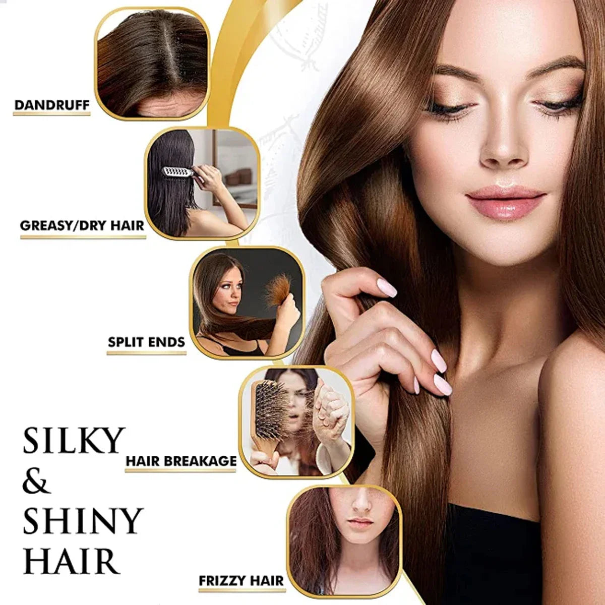 Hair Oil – Hyaluronic Acid, Olive & Coconut for Soft Shiny Hair
