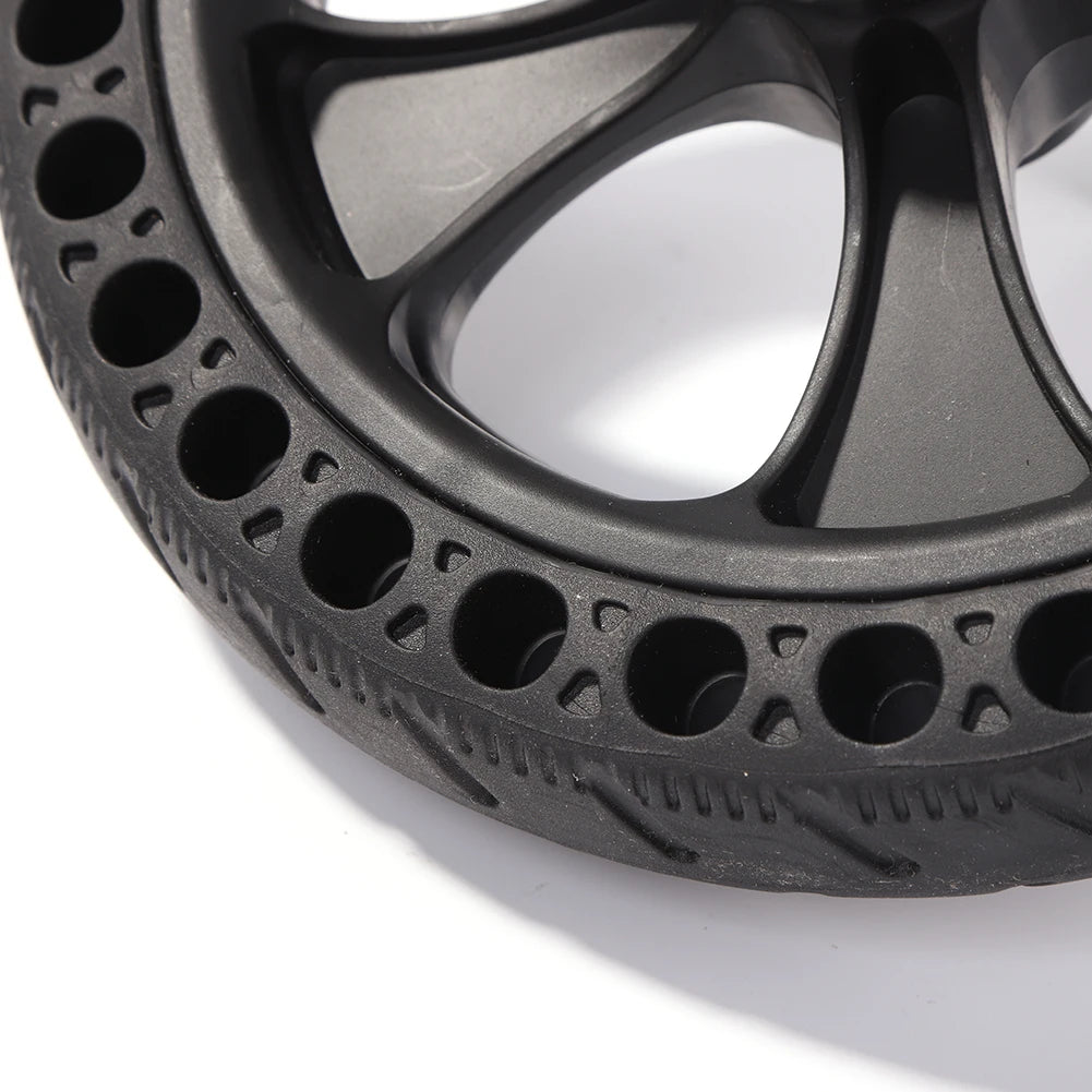 Shock Absorption Scooter Solid Tires with Axle Anti-Skid Hollow Vacuum Tyre Part Peaceful Pleasures Health and Wellness