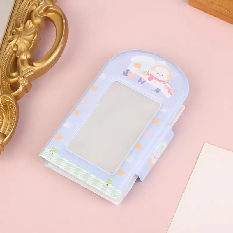 Cartoon 28 Card Slots Photo Card Binder 3-inch Kpop Photo Card Photo Album Postcard Photocards Holder Photocard Binder Idol Peaceful Pleasures Health and Wellness A3