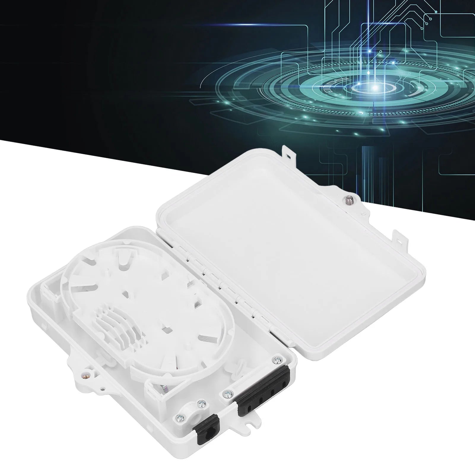 Distribution Box 4 IP65 Waterproof Wall Mount Optic Terminal Box for Indoor Outdoor Splitter Box Peaceful Pleasures Health and Wellness