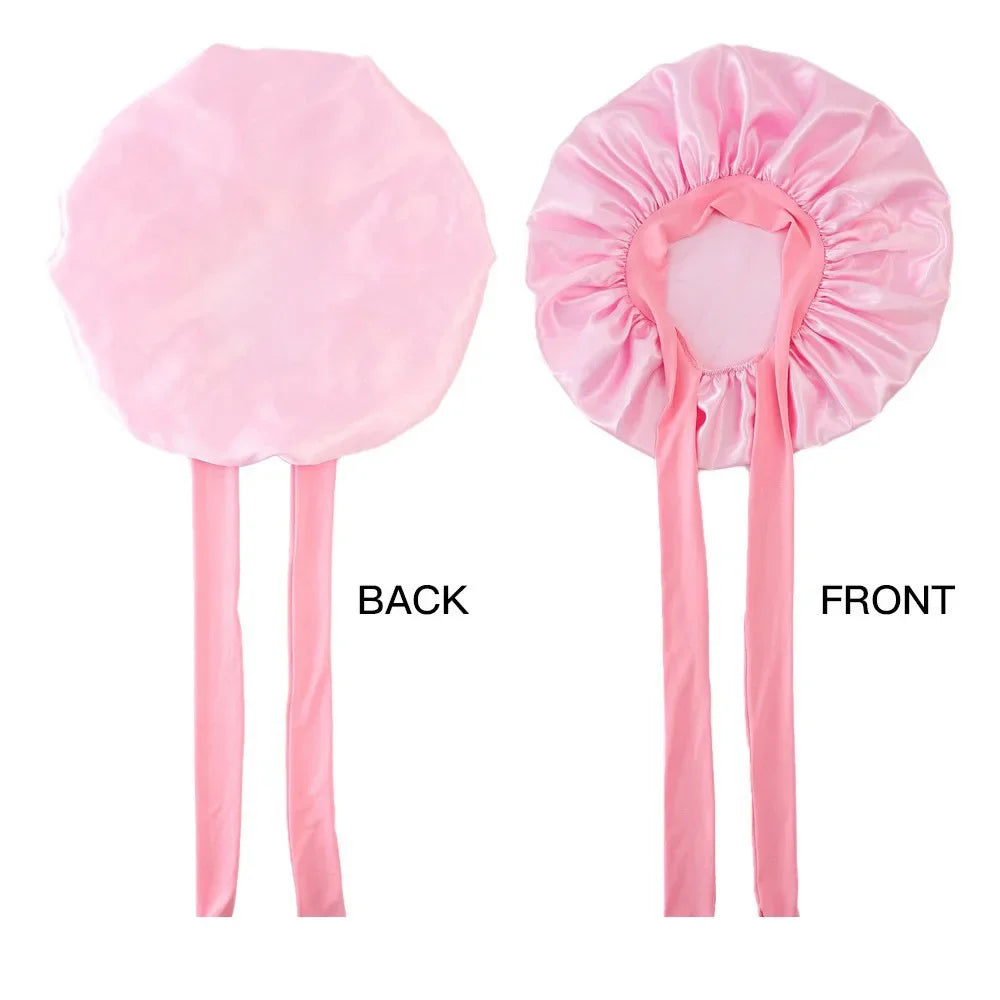 Satin Sleep Cap Night Bonnet for Women & Men – All Hair Types