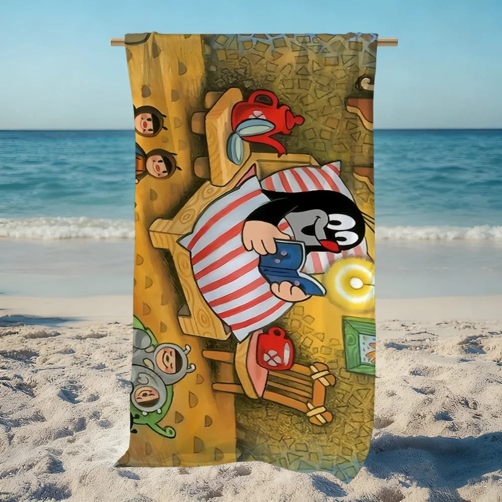 Little Mole Art Beach Towel | Quick Dry, Soft & Lightweight Quick Dry Beach Towel Peaceful Pleasures Health and Wellness