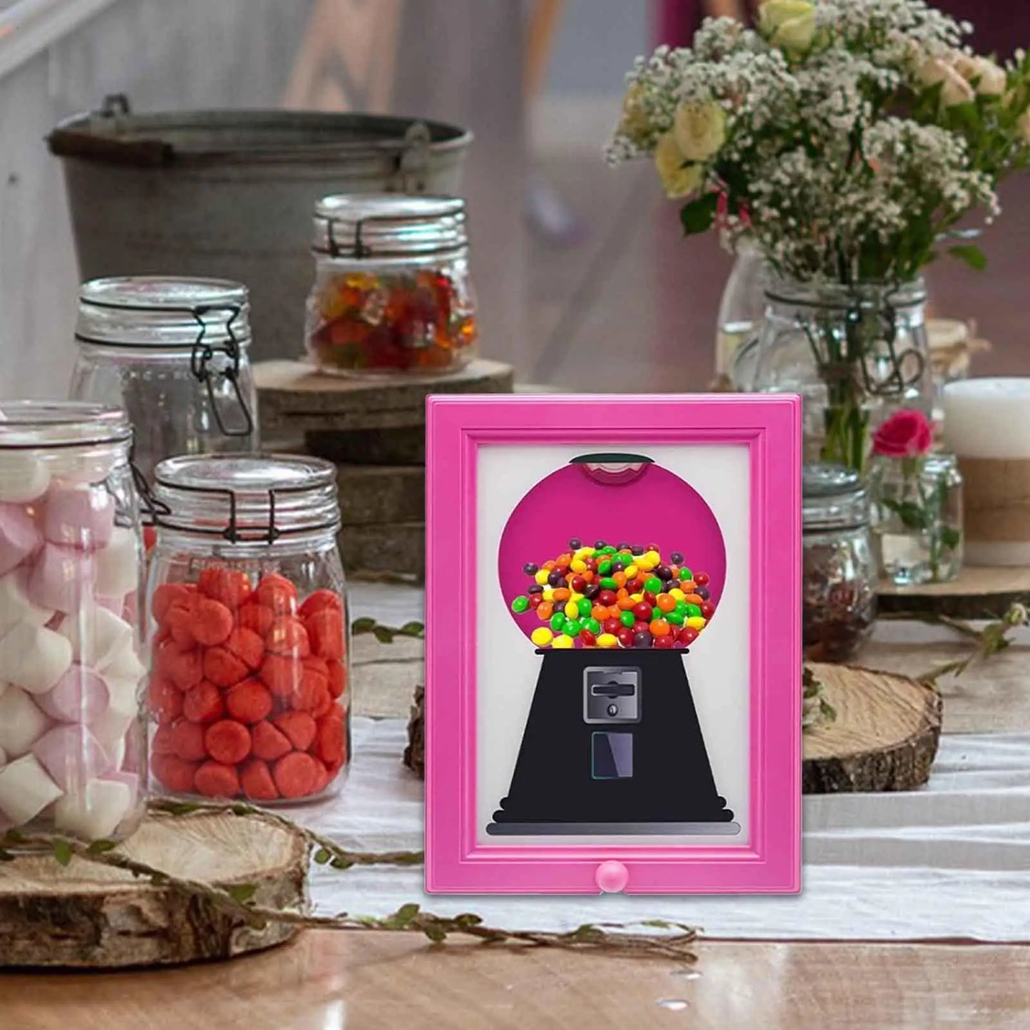 Wall Mount Candy Dispenser Picture Frame | Party & Home Decor