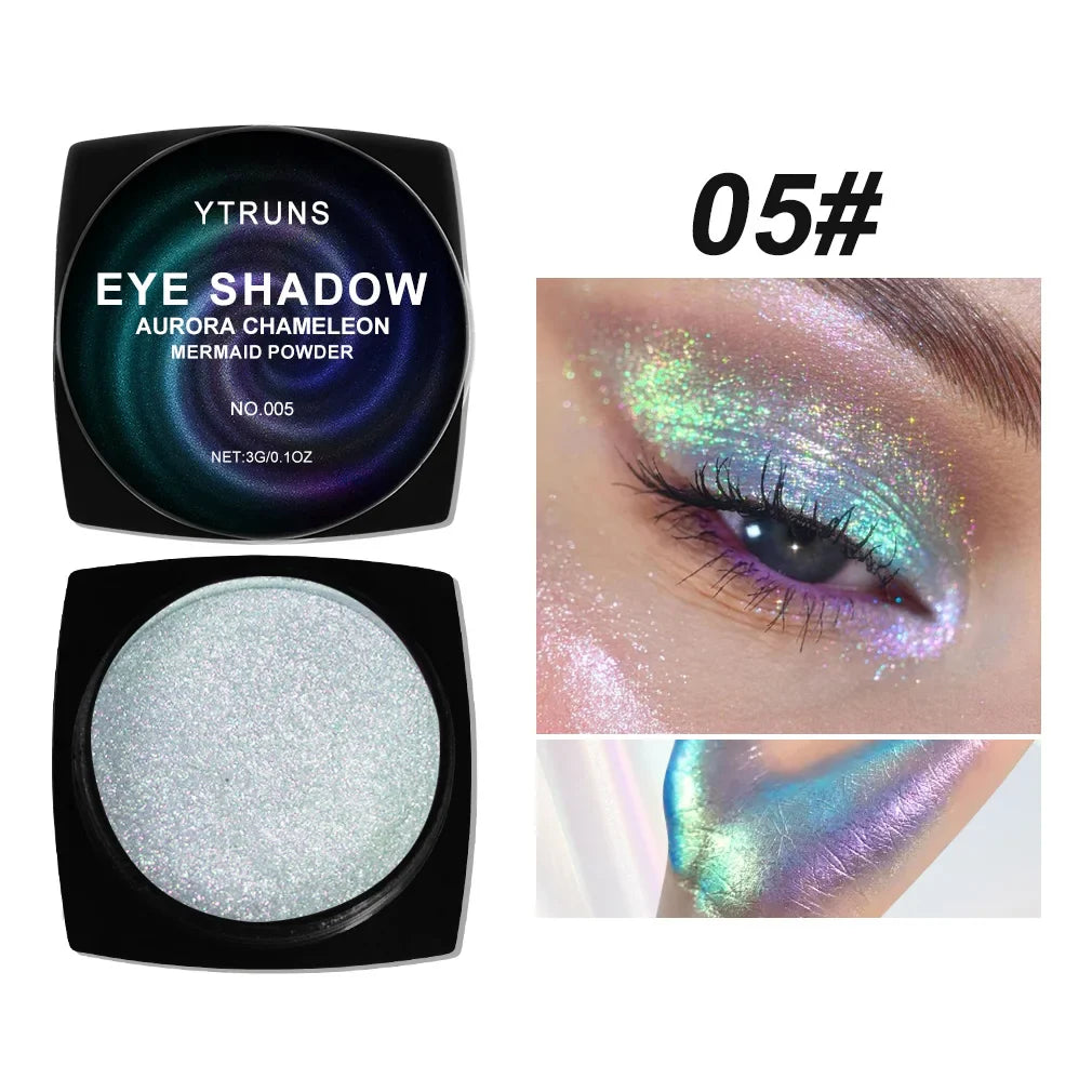Chameleon Multichrome Eyeshadow – Color-Shifting Pressed Pigment