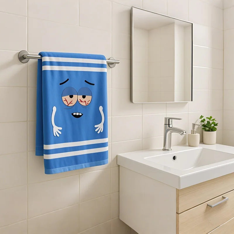 Towelie Cartoon Hand Towel – Quick-Dry Kitchen & Bath Cloth Novelty Hand Towel Peaceful Pleasures Health and Wellness