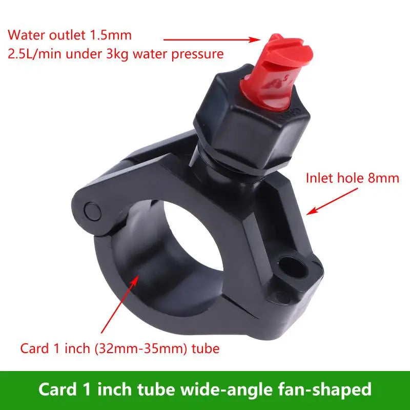Quick Release Flat Fan Spray Nozzle – Wide Angle Wash Clamp