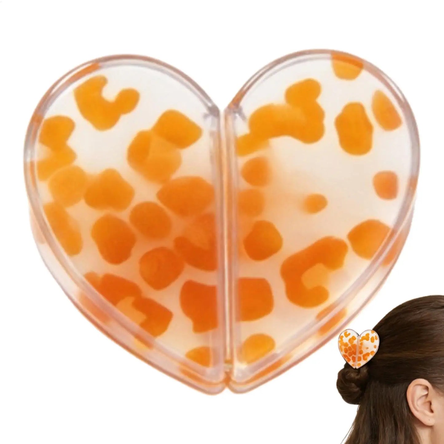 Heart-Shaped Magnetic Hair Clip – Strong Hold, No Crease