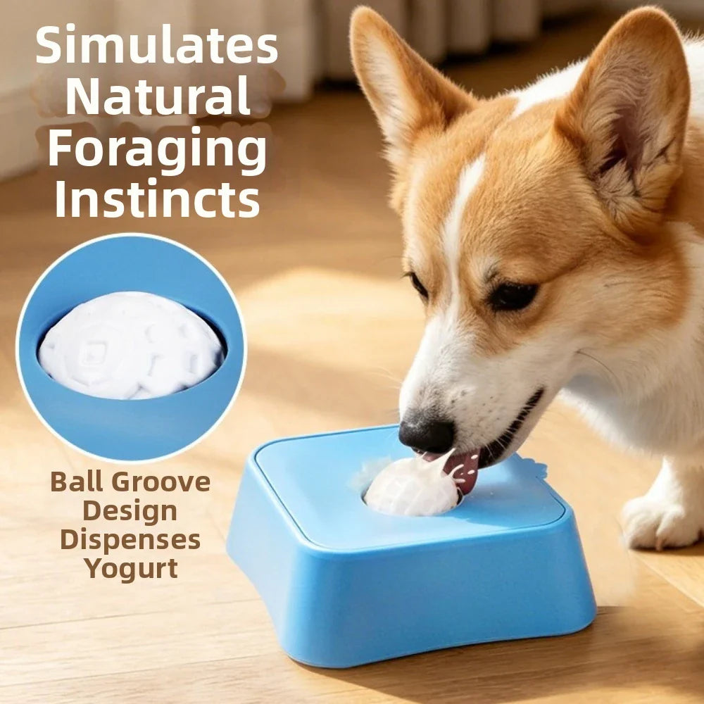 Anti-Slip Dog Licking Bowl | Slow Feeder & Travel Pet Bowl