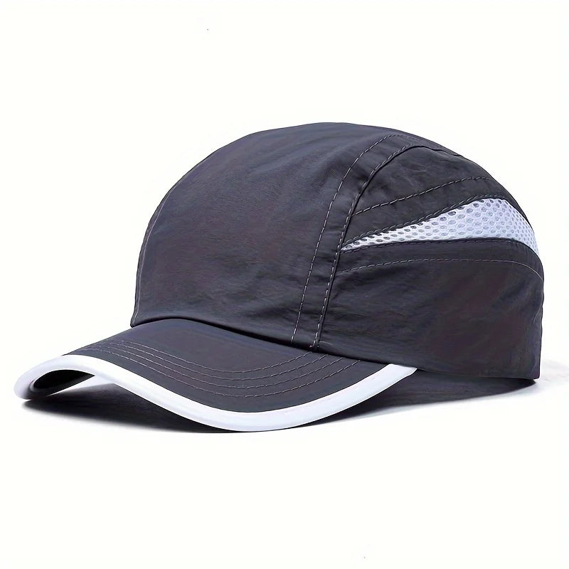 Quick-Dry Patchwork Baseball Cap | Breathable Mesh UV Sun Hat