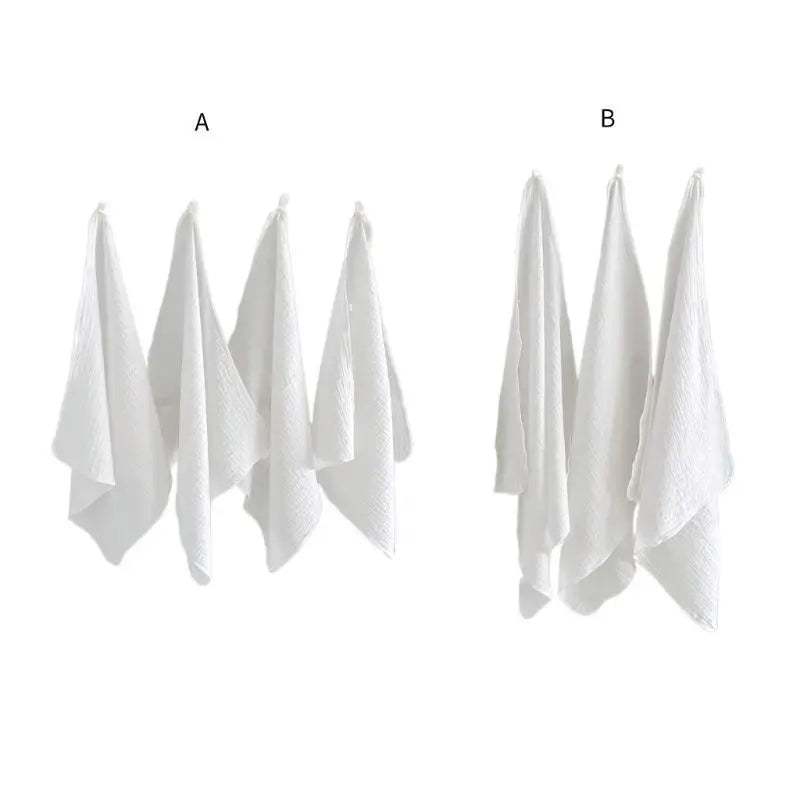 Baby Washcloths 3-4 Pack | Soft Cotton Newborn Face Towels