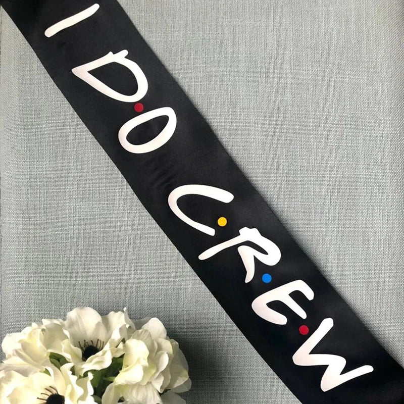Bride & I Do Crew Sash, Sunglasses & Bachelorette Party Props Bachelorette Party Set Peaceful Pleasures Health and Wellness