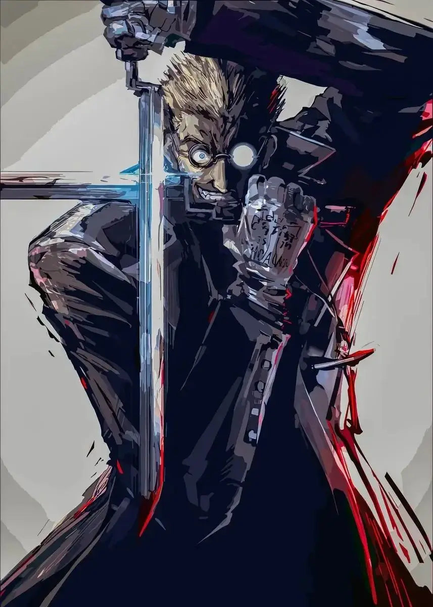 Hellsing Ultimate Anime Canvas Wall Art Poster | Horror Manga Decor