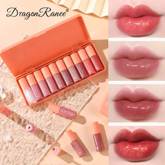 IFANYUO 10-Color Mirror Lip Gloss Set – Waterproof & Moisturizing Lip Gloss Set Peaceful Pleasures Health and Wellness