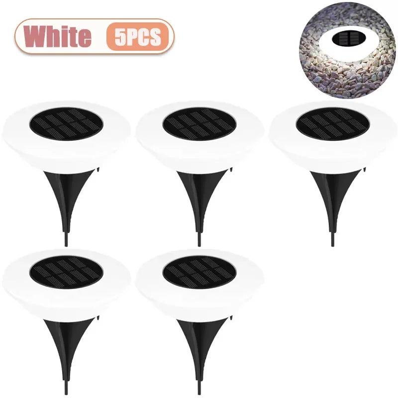 Solar LED Garden Ground Lights | Waterproof Outdoor Lawn Decor