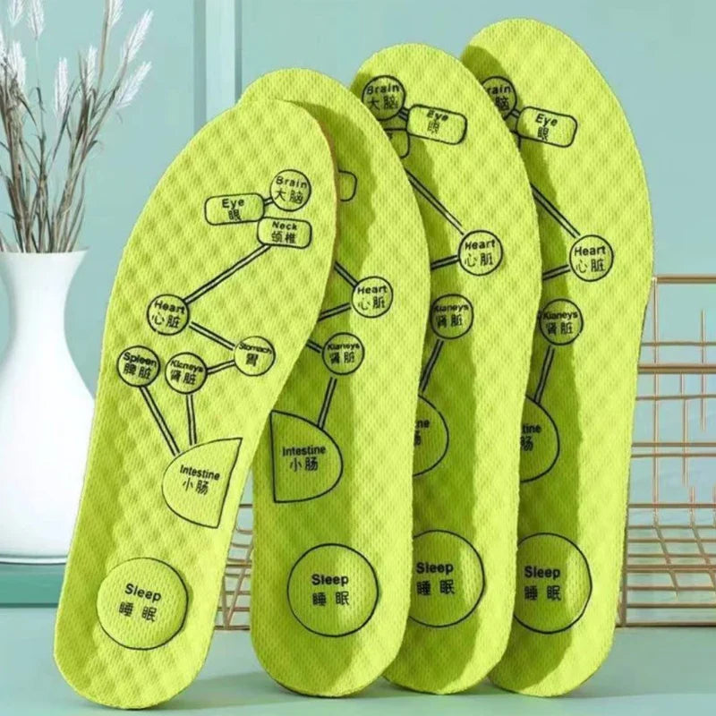 Acupressure Shoe Insoles – Soft, Breathable & Odor-Control