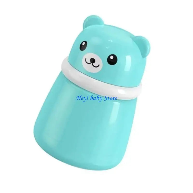 Bear-Shaped Baby Powder Puff Dispenser Box for Newborns