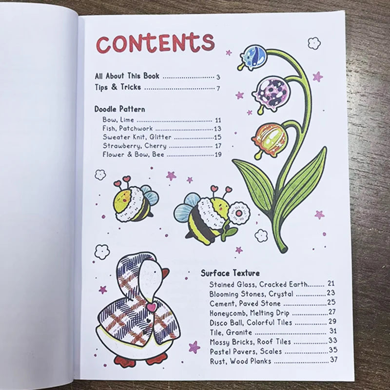Coloring Book Adults Kids How Draw Patterns Easy Fun Step-by-step