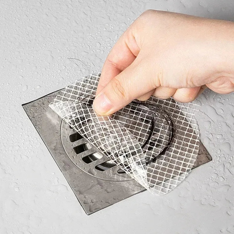 Disposable Self-Adhesive Hair Catcher Stickers for Shower & Drain