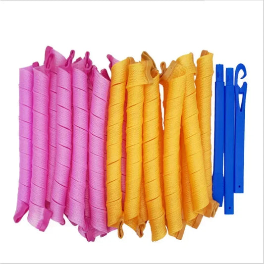 Snail Shape Spiral Hair Rollers – No Heat Magic Curlers Hair Styling Rollers Peaceful Pleasures Health and Wellness