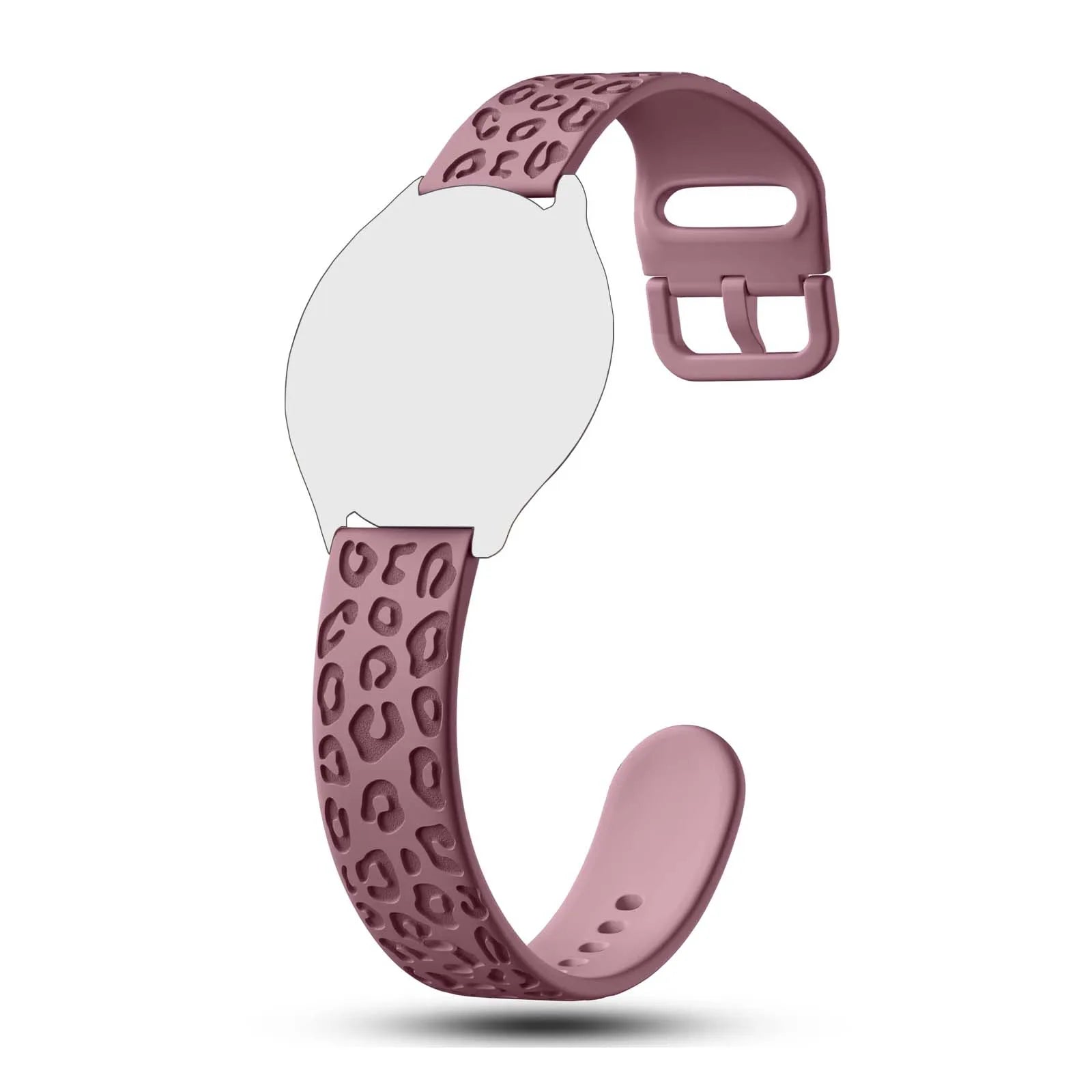 20mm Leopard Silicone Watch Band for Amazfit GTS & Huawei GT Peaceful Pleasures Health and Wellness smoky purple