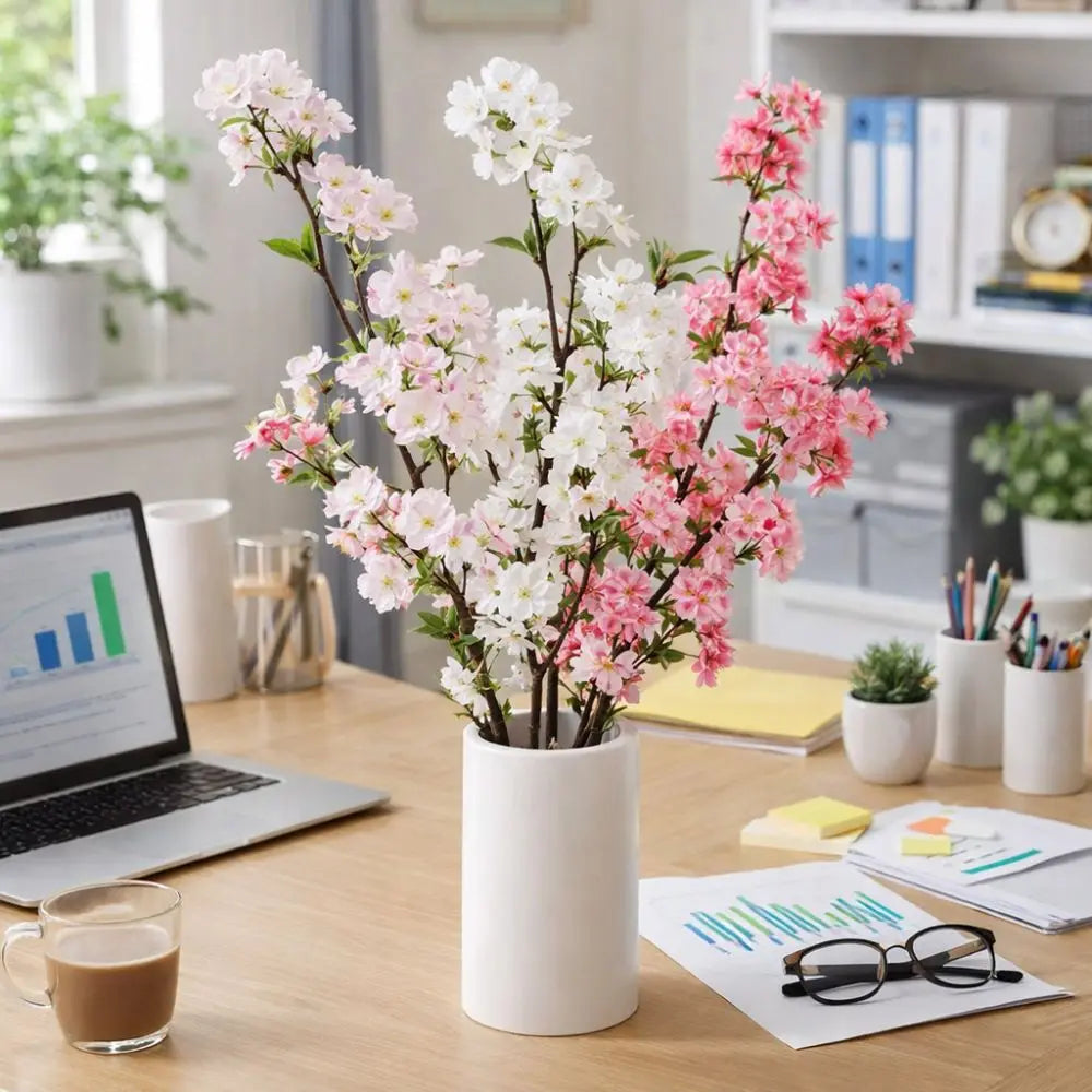 Artificial Cherry Blossom Branch 94cm | Realistic Silk Flowers