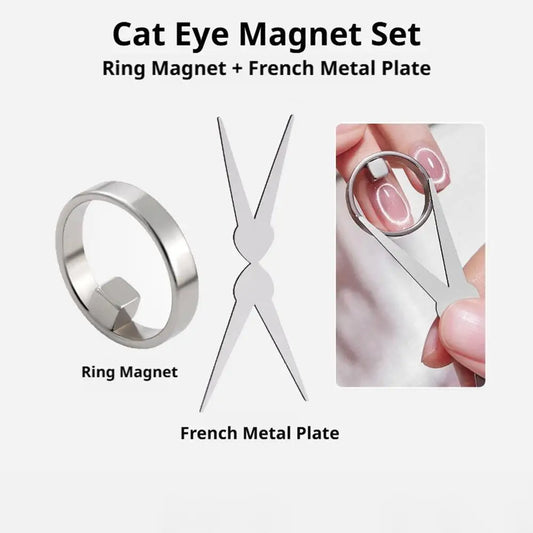 Cat Eye Magnet Ring – 3D Hollow Nail Art Tool for Gel Polish Nail Art Magnet Tool Oasis Select