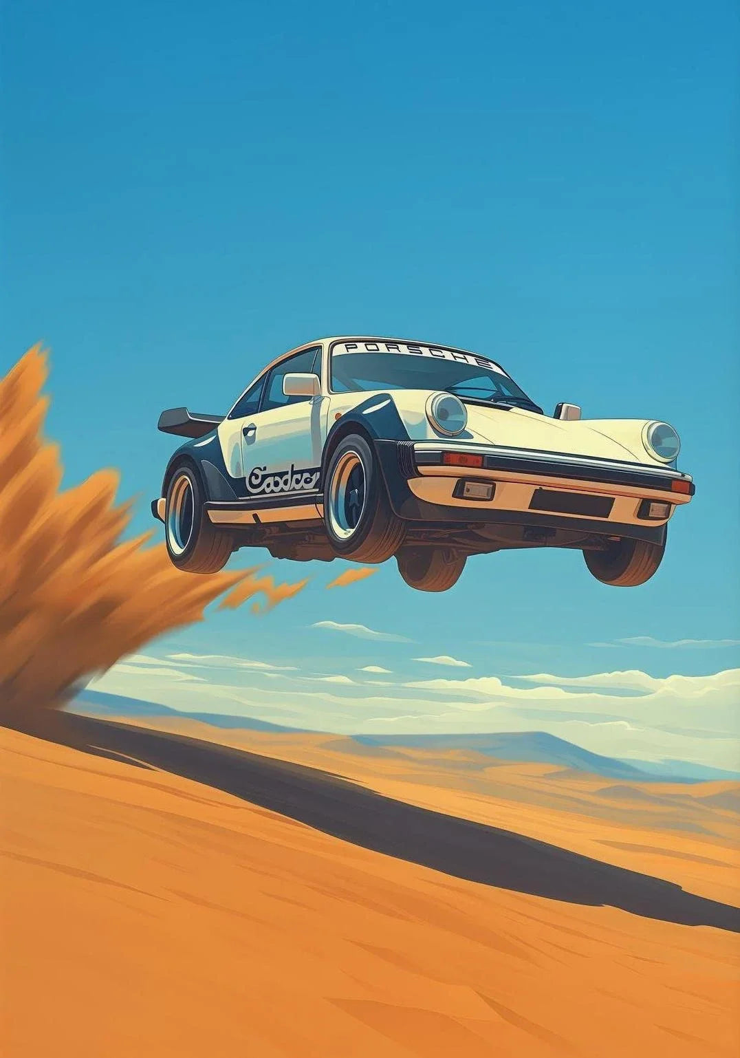 Painting Wall Art Painting Home Living Room Decor Classic 911 Alpine Drive Poster Vintage Alpine Tour Cartoon Print Canvas Peaceful Pleasures Health and Wellness 11 50x70cm No Frame