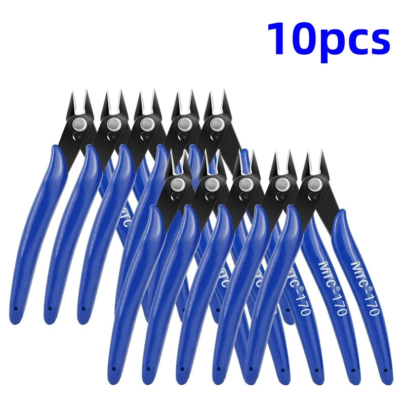 170 Diagonal Wire Cutter Pliers – Electronics, DIY & 3D Printing Peaceful Pleasures Health and Wellness 10pcs