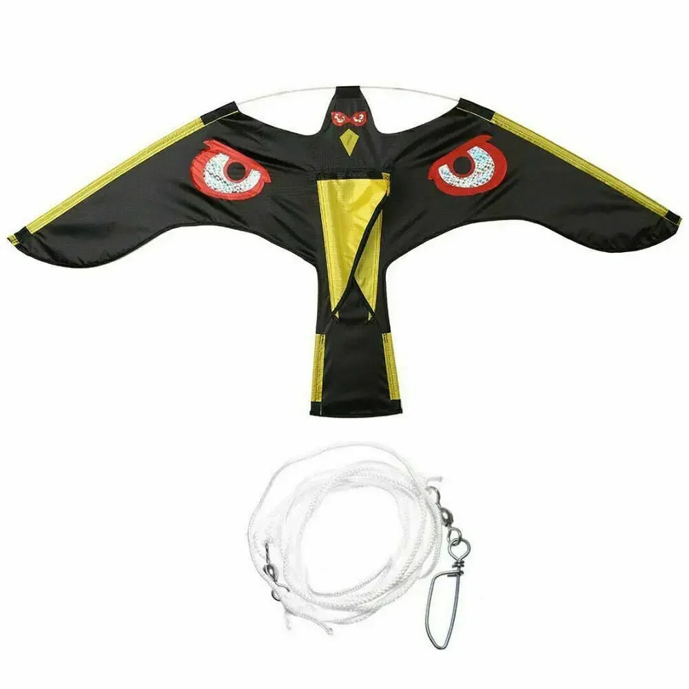 Emulation Flying Hawk Kite Bird Scarer Drive Bird Kite Bird Repellent for Garden Scarecrow Yard Kite scaring device Peaceful Pleasures Health and Wellness 140x70cm