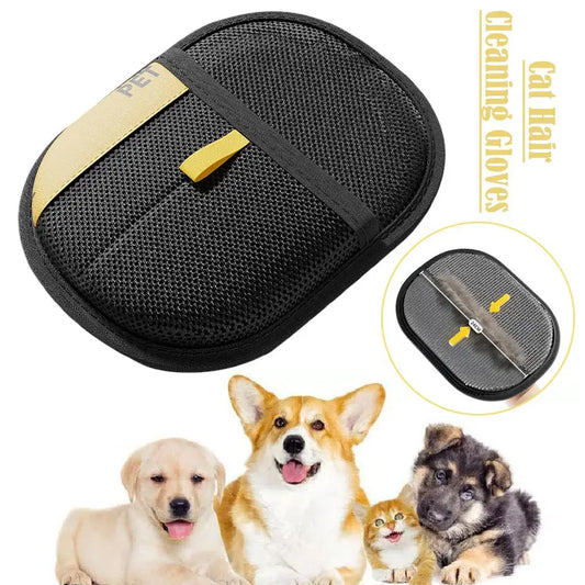 Pet Grooming Glove Electrostatic Hair Removal Gloves Dog Cat Removal Brush Gloves Adhesive Glove Carpet Clothing Cleaning Brush Peaceful Pleasures Health and Wellness