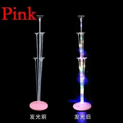 Led Light Balloon Stand Holder Kids Birthday Christmas Party Stick