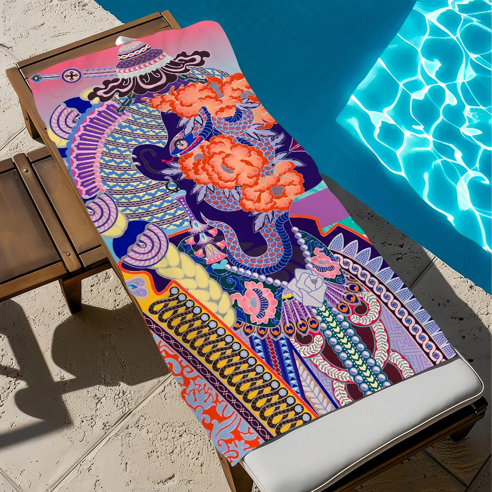 Quick Dry Beach Towel – Soft, Lightweight, Multi-Size Quick Dry Beach Towel Peaceful Pleasures Health and Wellness z2 STJ150x260CM