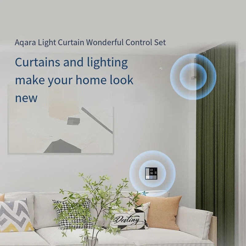 Aqara S1E Smart Magic Switch Touch Control 4" Full LED Timer Calendar Power Statistics Scene Setting Remote For Homekit APP Peaceful Pleasures Health and Wellness