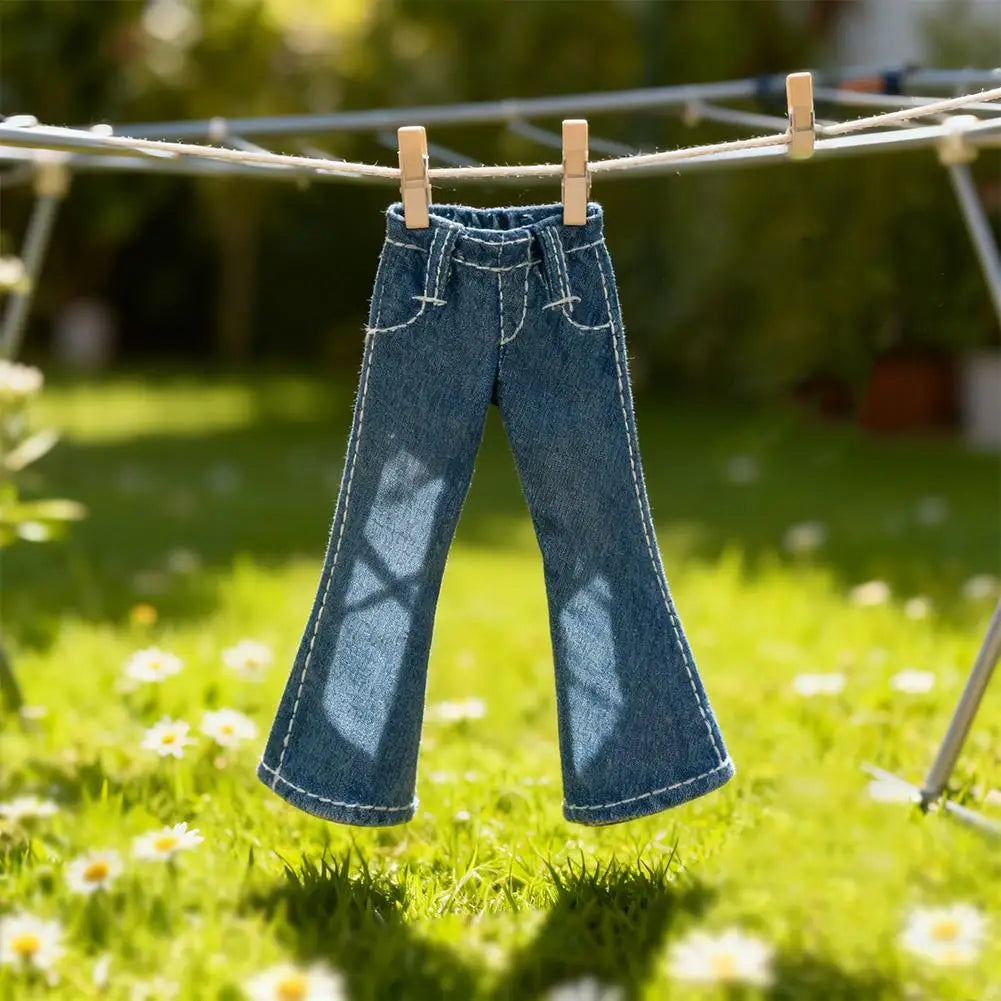 Babydoll Jeans Retro Loose Wide-leg Pants Fashion Cool Doll Clothes