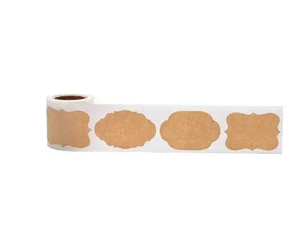300 Stickers/Rolls/30x50mm Kraft Paper Blank Decorative Stickers Stickers Diy Stickers Baking Packaging Stickers Labels Peaceful Pleasures Health and Wellness ZC15 30X50MM
