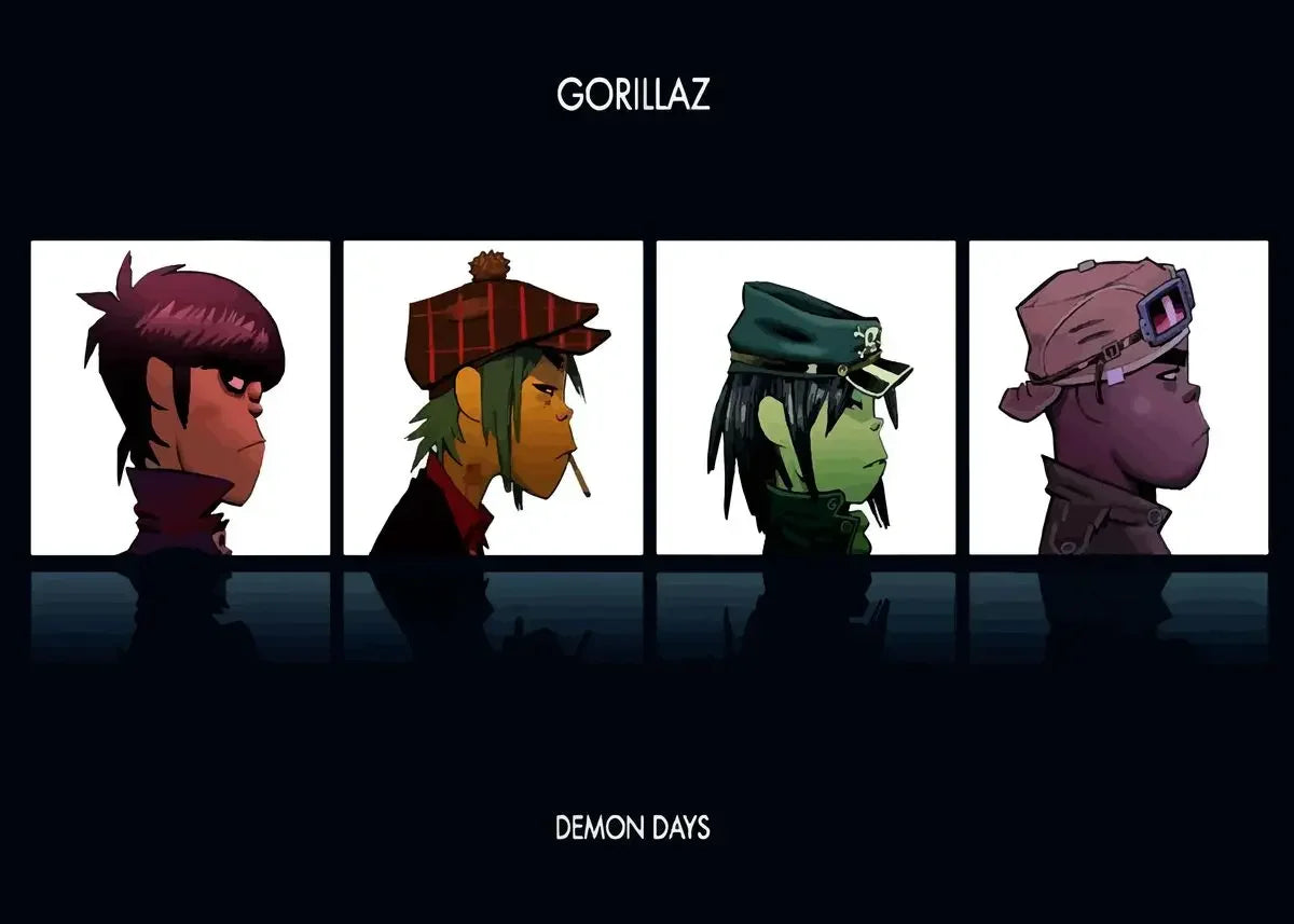 Gorillaz Canvas Wall Art Poster | Hip Hop Music Fan Decor