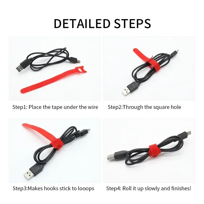 Fasten Cable Clearance Attache Plastic Flanges Nylon Strap Color Markers Protector Selected Wire Organizer and Cables Releasable Peaceful Pleasures Health and Wellness