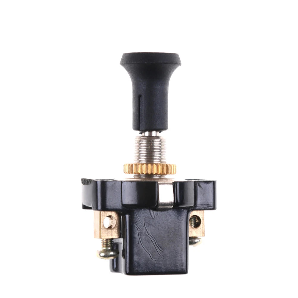 12V On-Off Push Pull Switch with Screw Terminals | 5x2.2x3cm
