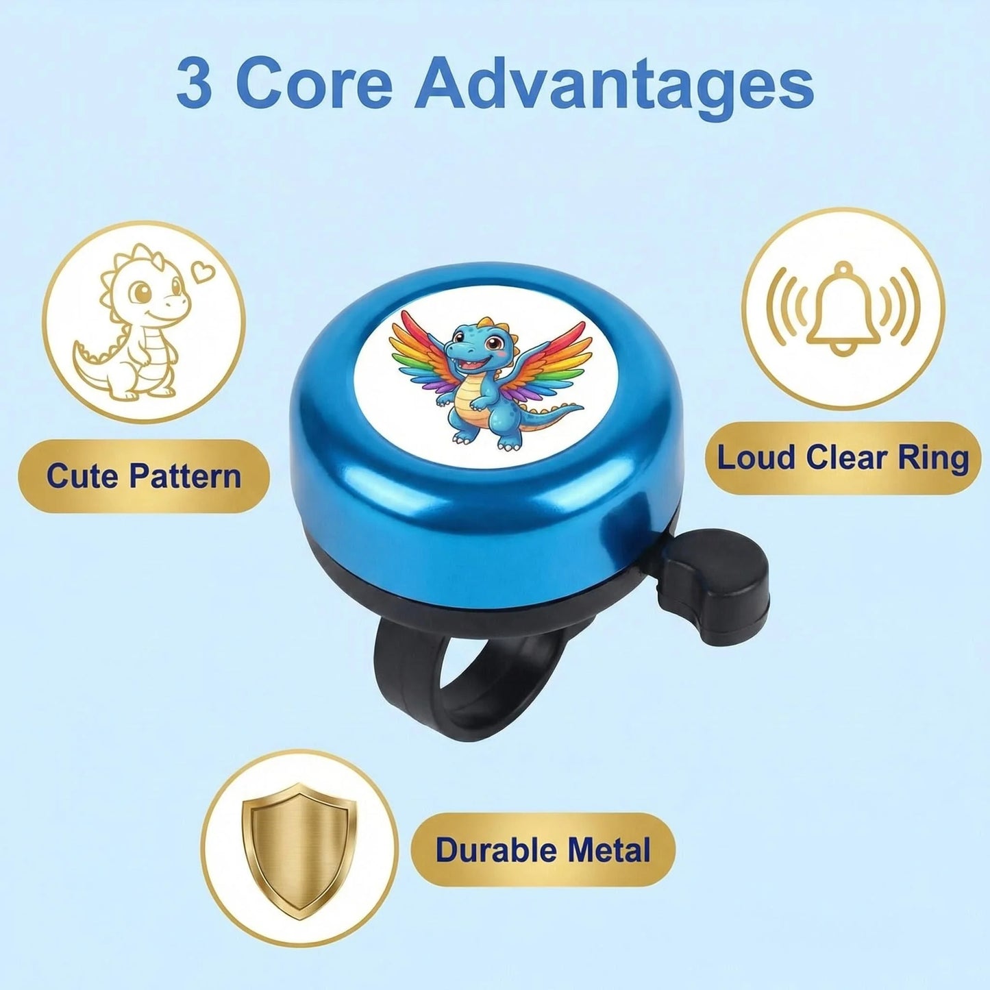 Kids Dinosaur Bike Bell | Bicycle, Scooter & Balance Bike