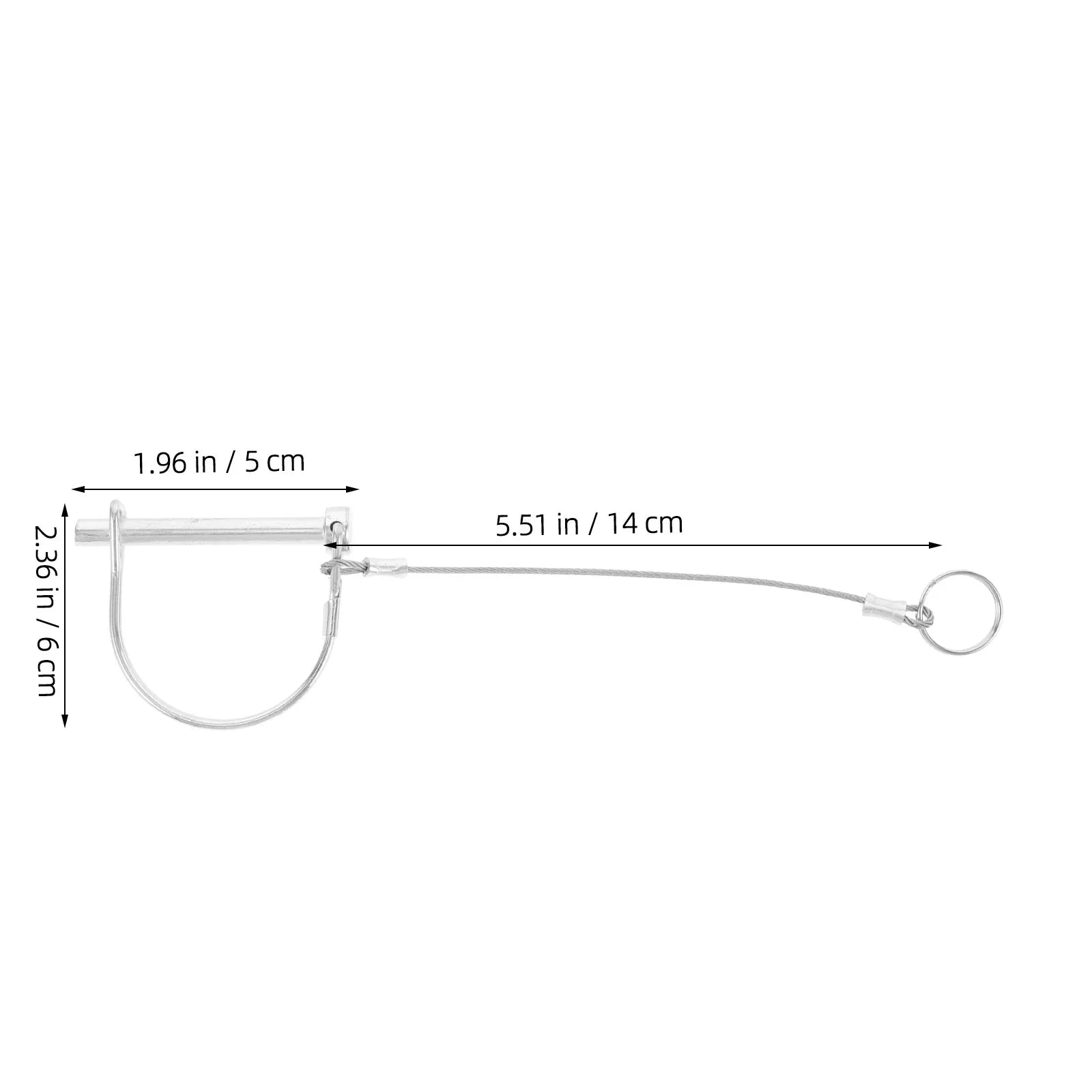 Trailer Hitch Pin Lock Safety Coupler Pin Heavy Duty Wire Lock Multiple Sizes High Strength Material Easy Install Versatile Tow Peaceful Pleasures Health and Wellness