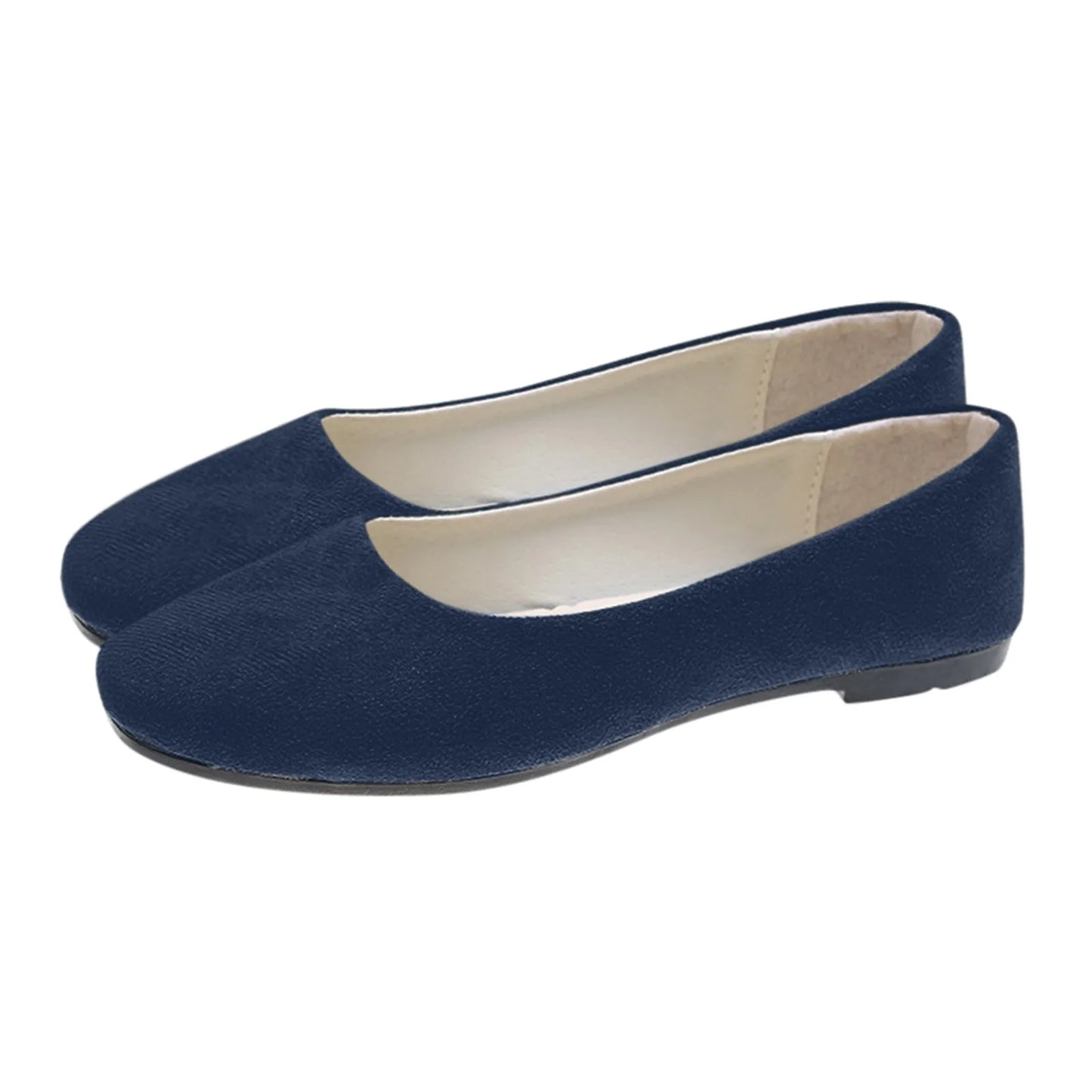 Woman Flats Casual Round Toe Cute Flats Flock Mocasines Ballerina Church Flats Female Suede Elegant Soft Sole Mom Shoes Peaceful Pleasures Health and Wellness